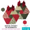 Rosie-Posey Placemats - Diana Pineapple Pack Pattern -Keepsake Quilting Shop PR DIANA RP 01