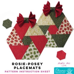 Rosie-Posey Placemats - Diana Pineapple Pack Pattern