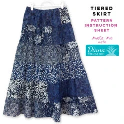 Tiered Strip Skirt - Diana Pineapple Pack Pattern