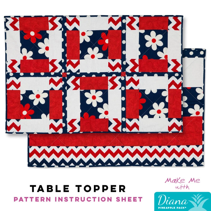 Table Topper - Diana Pineapple Pack Pattern 1 Table Topper - Diana Pineapple Pack Pattern