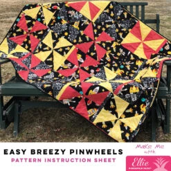 Easy Breezy Pinwheels Quilt - Ellie Pineapple Pack Pattern