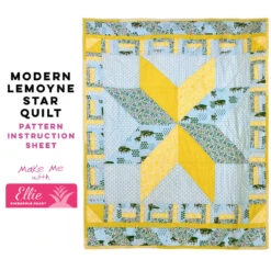 Modern LeMoyne Star Quilt - Ellie Pineapple Pack Pattern