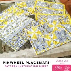 Pinwheel Placemats - Ellie Pineapple Pack Pattern