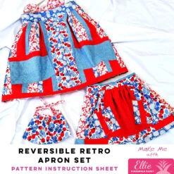 Reversible Retro Apron Set - Ellie Pineapple Pack Pattern