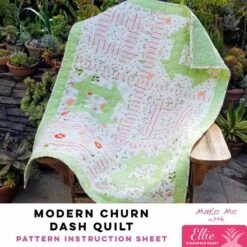 Modern Churn Dash Quilt - Ellie Pineapple Pack Pattern
