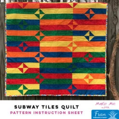 Subway Tiles Quilt - Fran Pineapple Pack Pattern