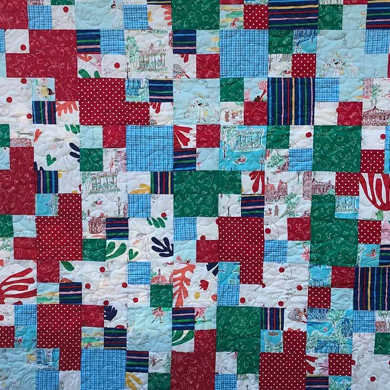 Double Four-Patch Quilt - Grace Pineapple Pack Pattern 2 Double Four-Patch Quilt - Grace Pineapple Pack Pattern - Image 2