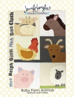 Farm Animals Applique Quilt Pattern By Jennifer Heynen