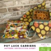 Pot Luck Carriers - Alice Pineapple Pack Pattern -Keepsake Quilting Shop PotLuckCarriers SummerSolstice