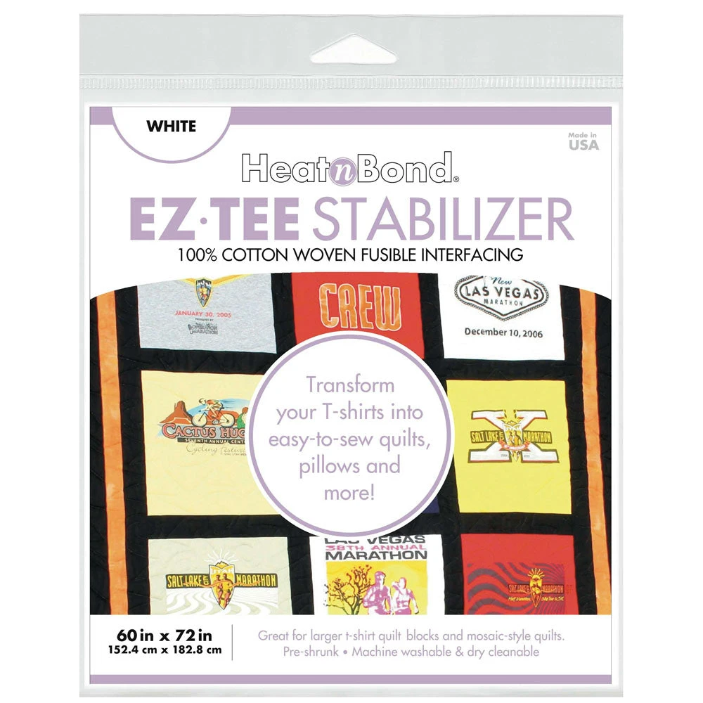 HeatnBond EZ Tee Stabilizer White 60in X 72in 1 HeatnBond EZ Tee Stabilizer White 60in X 72in