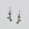 Scissor Drop Earring Silver 5 Scissor Drop Earring Silver -Keepsake Quilting Shop QE1004S 01