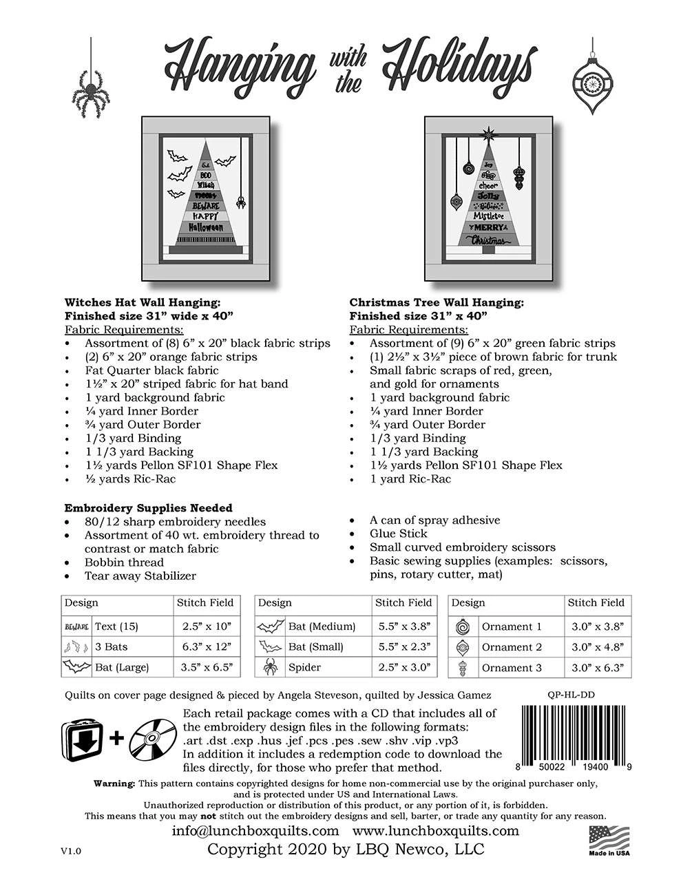 Hanging With The Holidays Applique Machine Embroidery Code And CD 4 Hanging With The Holidays Applique Machine Embroidery Code And CD - Image 4