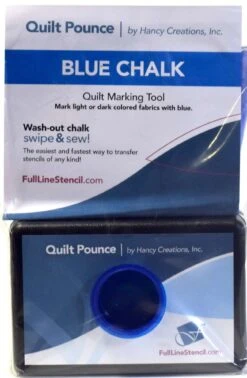Stencil Chalk Transfer Quilt Pounce Pad Blue