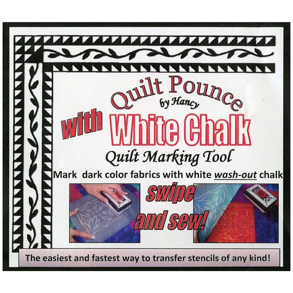 Stencil Chalk Transfer Quilt Pounce Pad White 2 Stencil Chalk Transfer Quilt Pounce Pad White - Image 2