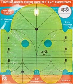 Machine Quilting Ruler 5in & 2-1/2in