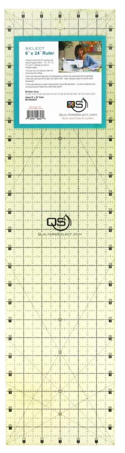 Non-Slip Ruler 6in X 24in