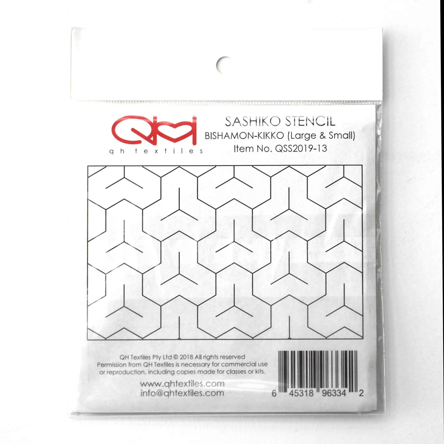 Sashiko Stencil Bishamon Kikko 2 Sashiko Stencil Bishamon Kikko - Image 2