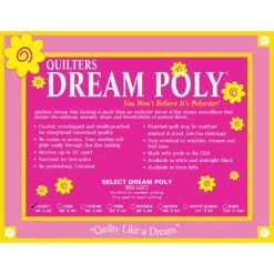 Quilter's Dream - Dream Poly Select - Craft 46" X 36" - Batting