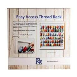 Wooden Thread Rack Whitewashed