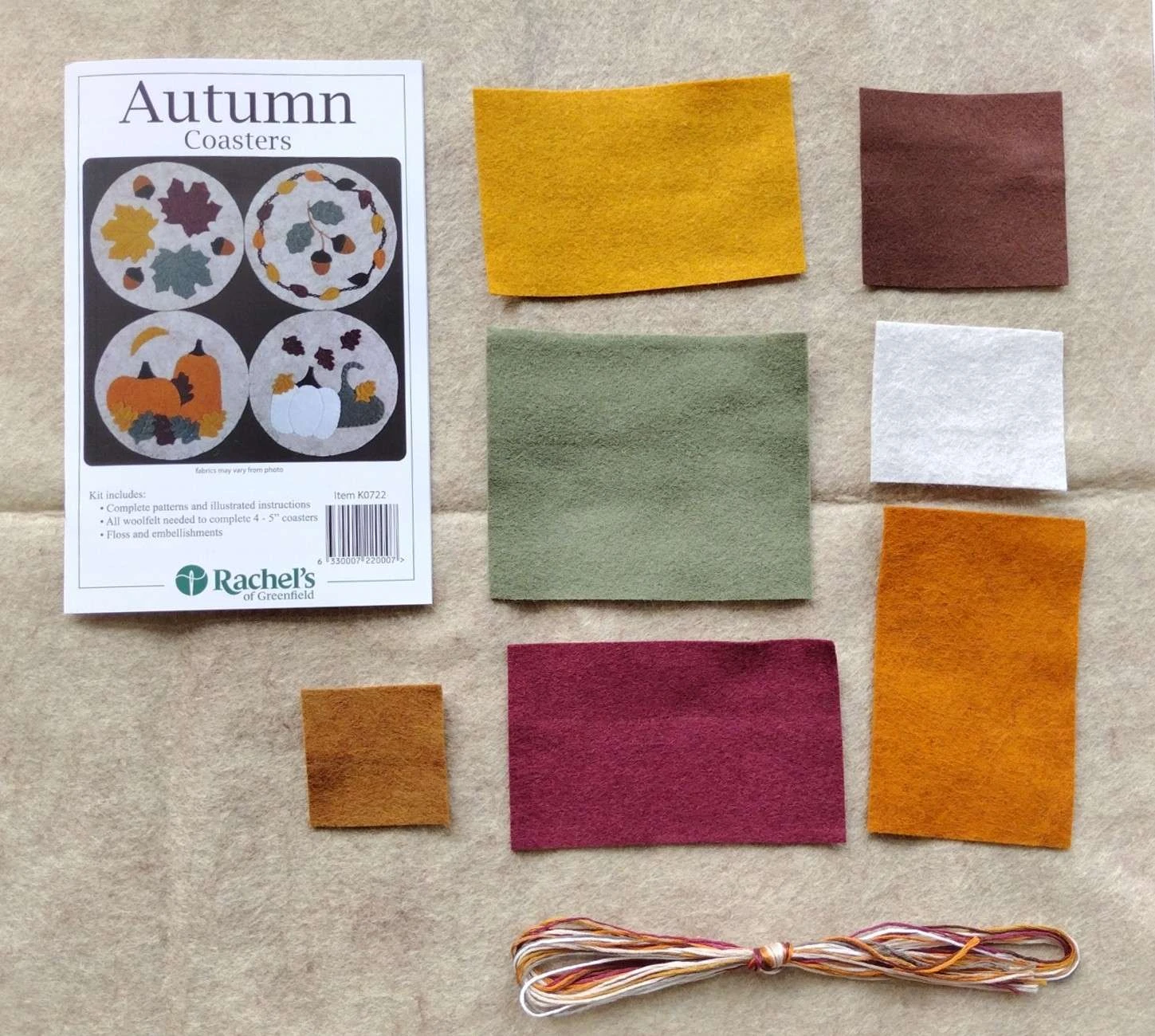 Autumn Coasters Kit By Rachel Pellman 3 Autumn Coasters Kit By Rachel Pellman - Image 3