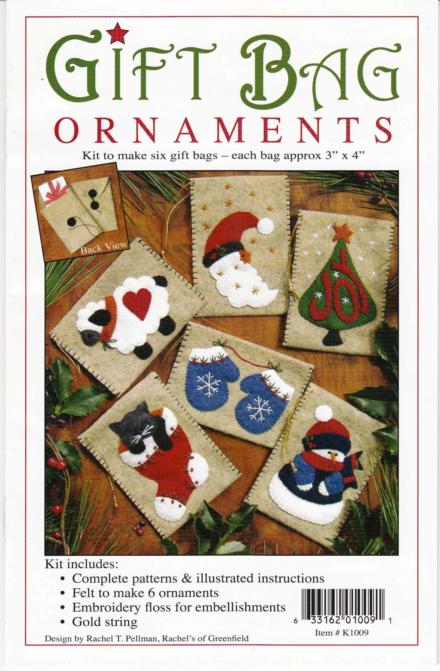 Gift Bag Ornaments Kit By Rachel Pellman 1 Gift Bag Ornaments Kit By Rachel Pellman