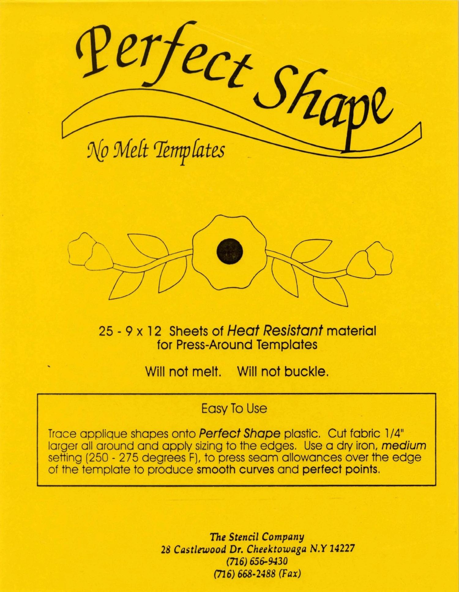 Perfect Shape Plastic Template Sheet 25 Ct 1 Perfect Shape Plastic Template Sheet 25 Ct