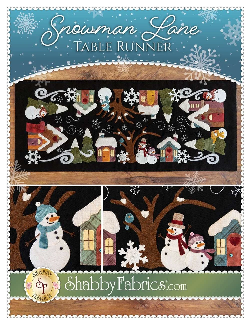Snowman Lane Table Runner Pattern 1 Snowman Lane Table Runner Pattern