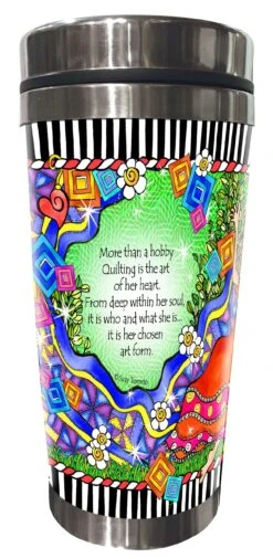 Quilt Artistry Stainless Steel Tumbler 3 Quilt Artistry Stainless Steel Tumbler -Keepsake Quilting Shop SS257ST 02