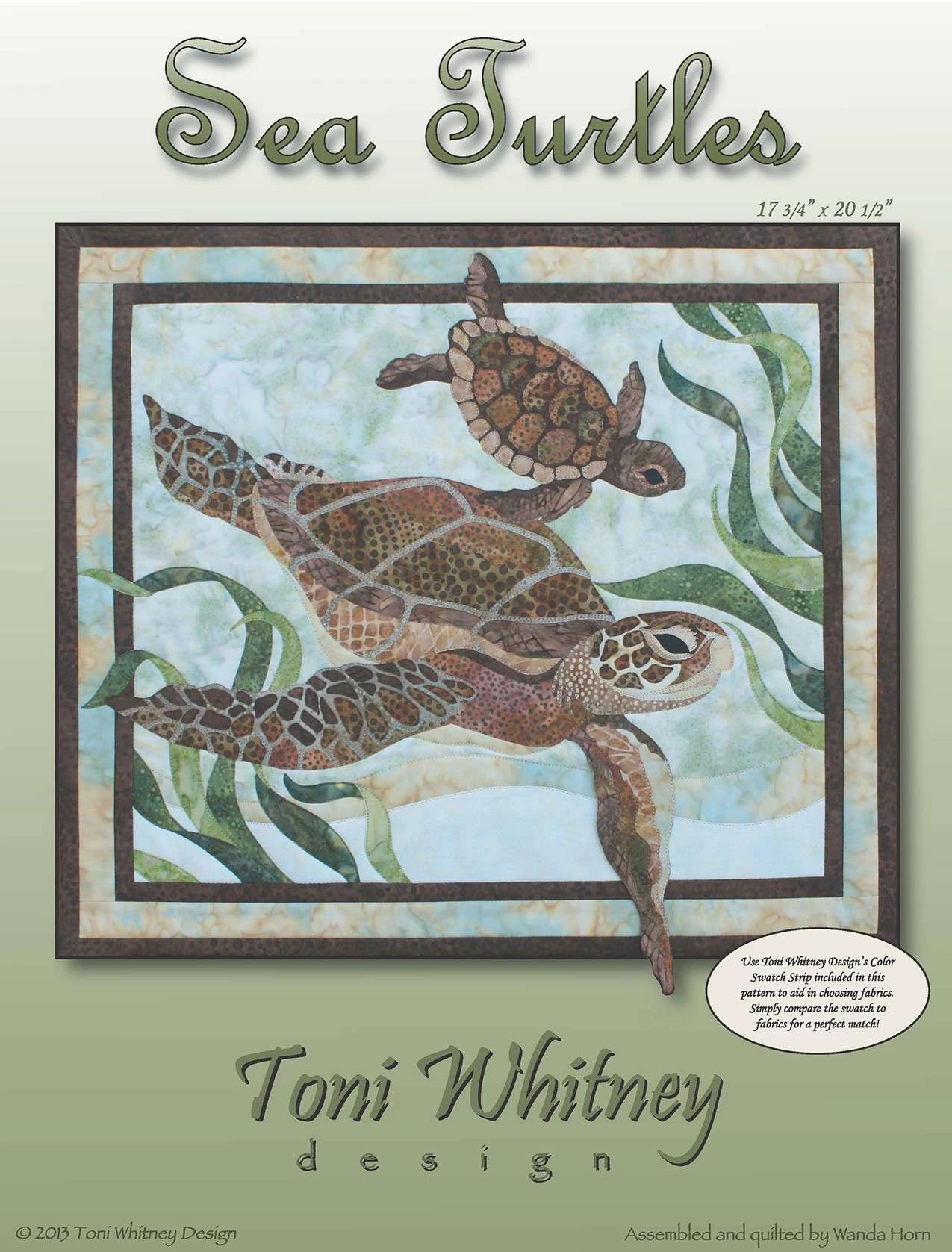 Sea Turtles Pattern By Toni Whitney. 1 Sea Turtles Pattern By Toni Whitney.