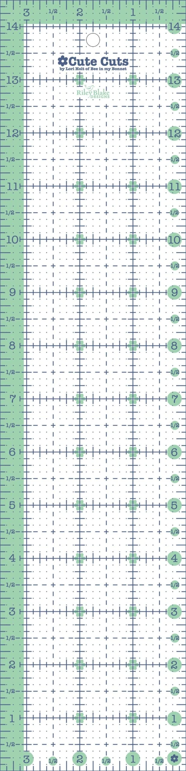 3-1/2in X 14-1/2in Cute Cut Ruler 2 3-1/2in X 14-1/2in Cute Cut Ruler - Image 2