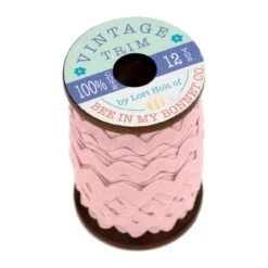 Vintage Trim 3/8in Frosting 12yd Wood Spool