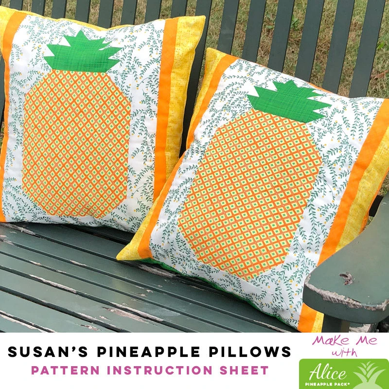 Susan's Pineapple Pillows - Alice Pineapple Pack Pattern 1 Susan's Pineapple Pillows - Alice Pineapple Pack Pattern