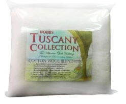 Hobbs Tuscany 20% Wool 80% Cotton Batting Throw 60in X 60in