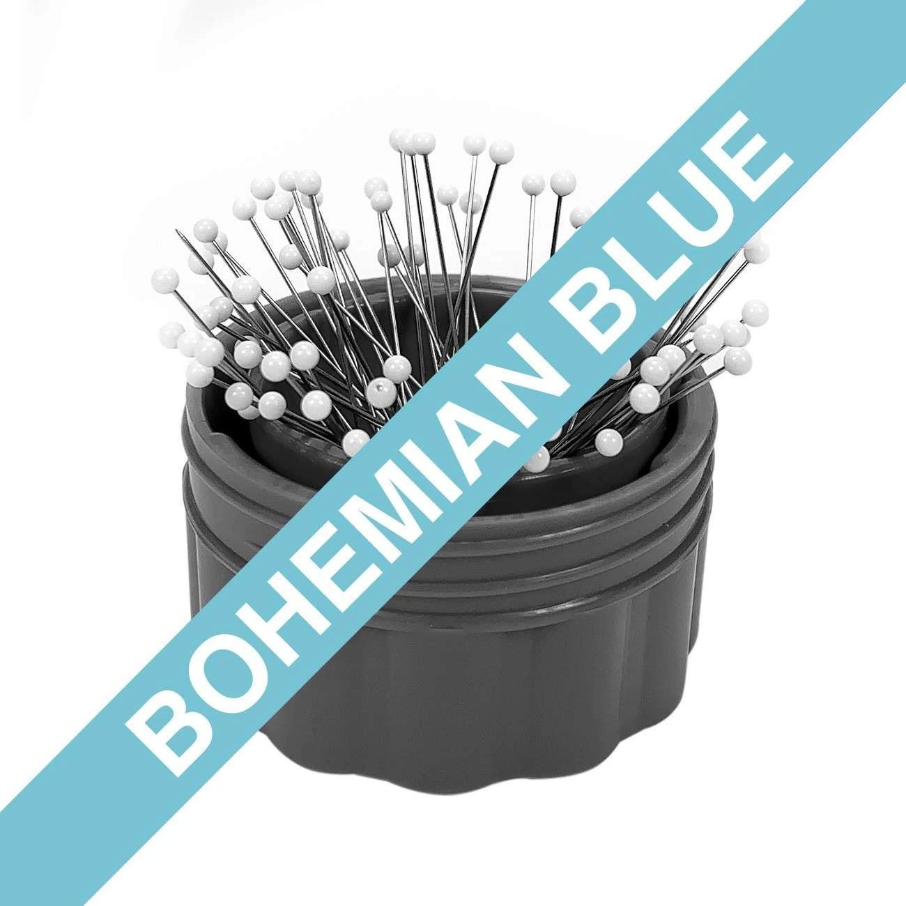 Magnetic Pin Cup Small Bohemian Blue 1 Magnetic Pin Cup Small Bohemian Blue