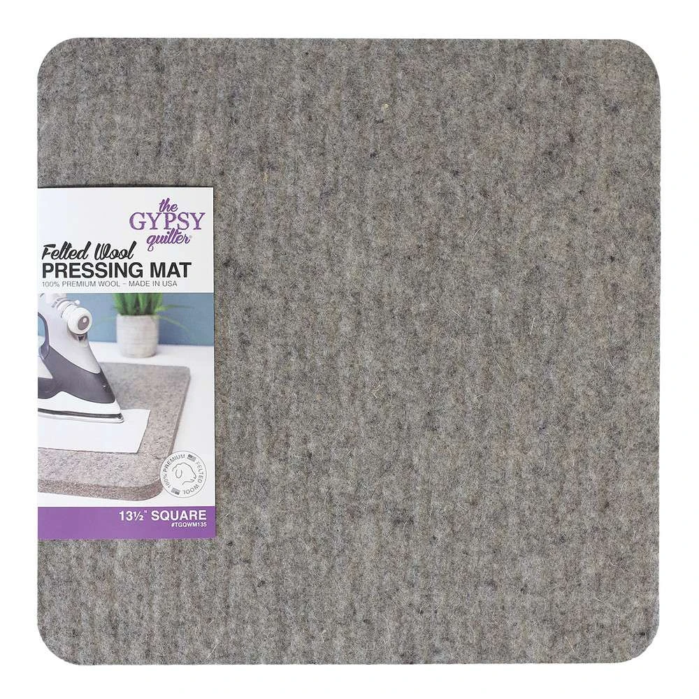Wool Pressing Mat 13.5in X 13.5in - Gypsy Quilter 1 Wool Pressing Mat 13.5in X 13.5in - Gypsy Quilter