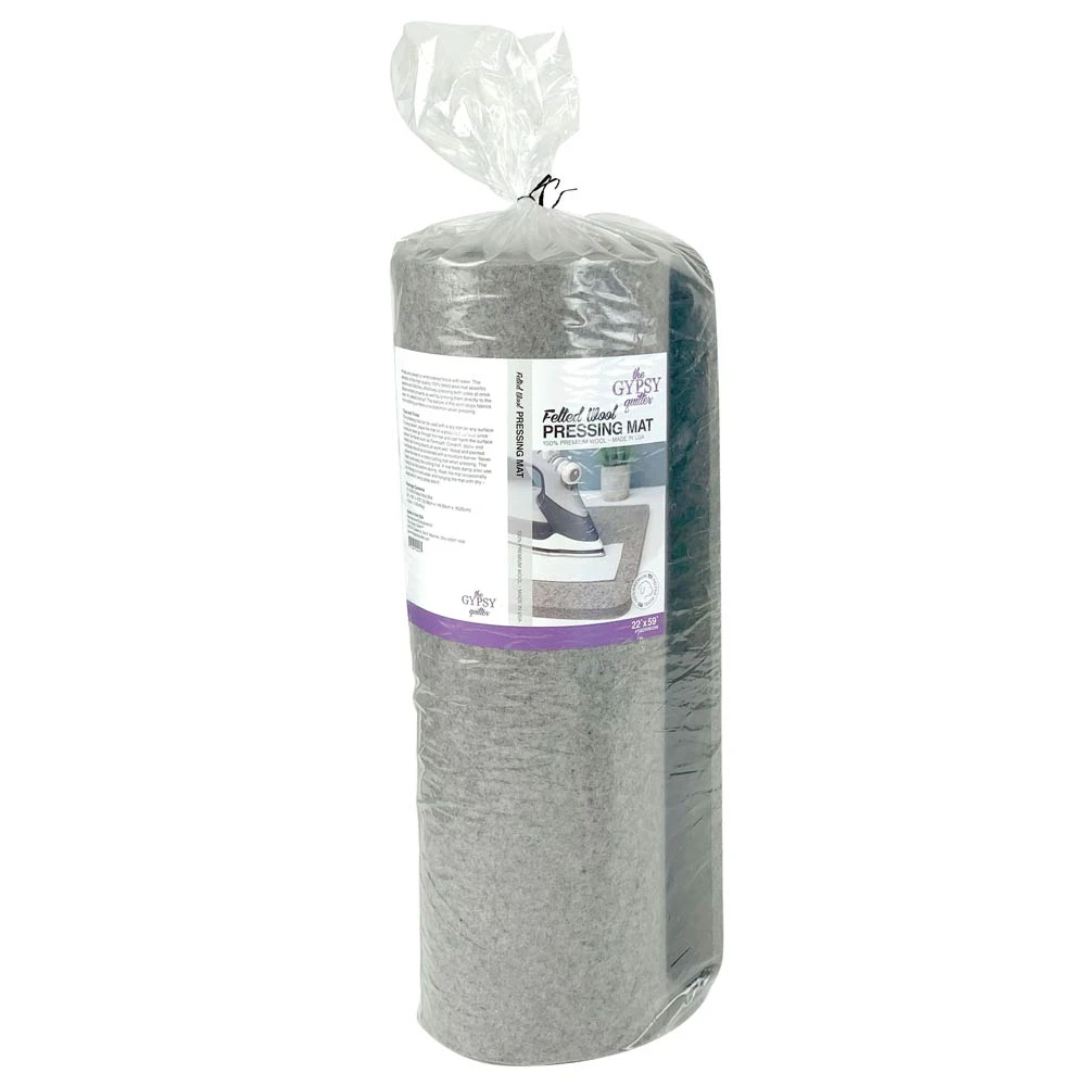 Gypsy Quilter Wool Pressing Mat 21" Wide X 58" Long X 3/8in Thick 1 Gypsy Quilter Wool Pressing Mat 21" Wide X 58" Long X 3/8in Thick