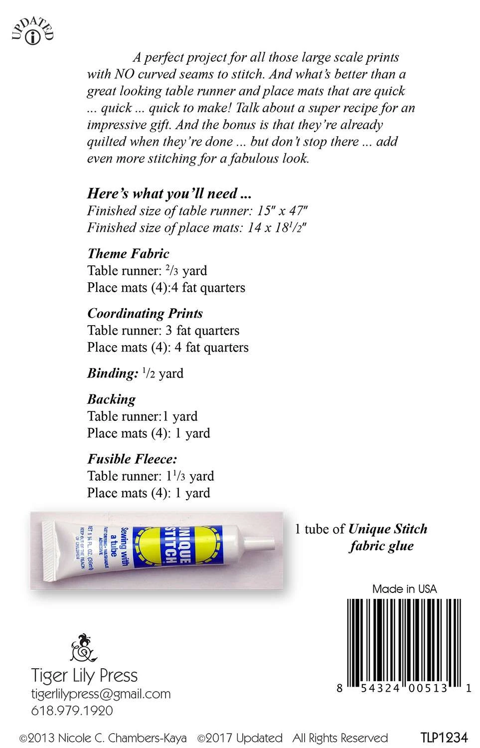 EZ Breezy Quilt-as-you-Go Table Runner & Place Mats Pattern 3 EZ Breezy Quilt-as-you-Go Table Runner & Place Mats Pattern - Image 3