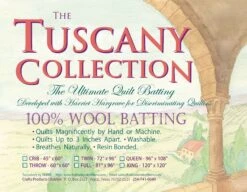 Hobbs Batting Tuscany 100% Washable Wool 72in X 96in Twin 3 Hobbs Batting Tuscany 100% Washable Wool 72in X 96in Twin -Keepsake Quilting Shop TW72 01 7ed255d8 4f8a 4e14 b032 9e1e4802ac50
