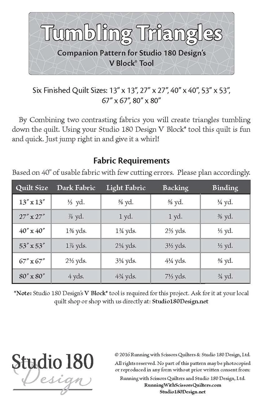 Tumbling Triangles Quilt Pattern By Deb Tucker 2 Tumbling Triangles Quilt Pattern By Deb Tucker - Image 2