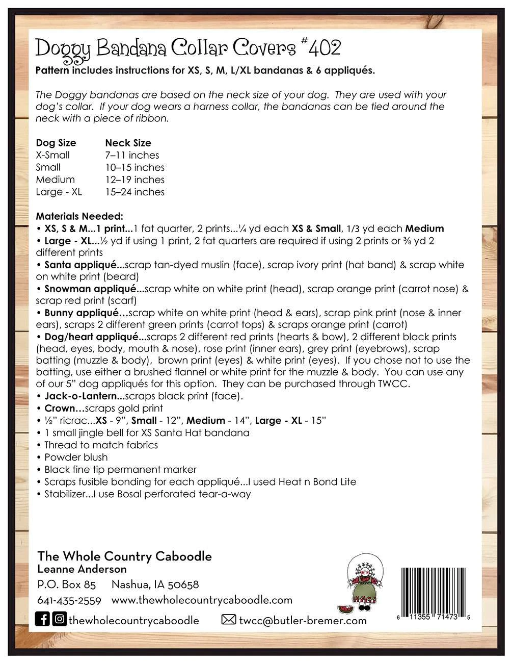 Doggy Bandana Collar Covers 2 Doggy Bandana Collar Covers - Image 2