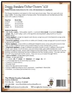 Doggy Bandana Collar Covers 7 Doggy Bandana Collar Covers -Keepsake Quilting Shop WCC402 02 447cac2c a879 4775 beed a2c38f6dcde2