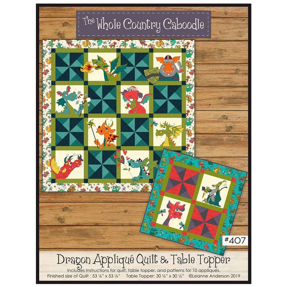 Dragon Applique Quilt & Table Topper 1 Dragon Applique Quilt & Table Topper