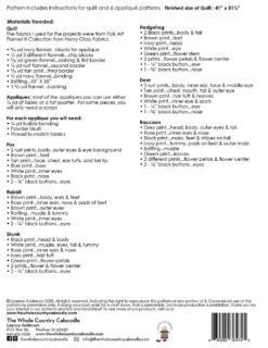 Flannel Woodland Critter Quilt Pattern -Keepsake Quilting Shop WCC416 02 3296f8c9 00ec 4a9c 8f79 056f6b435745