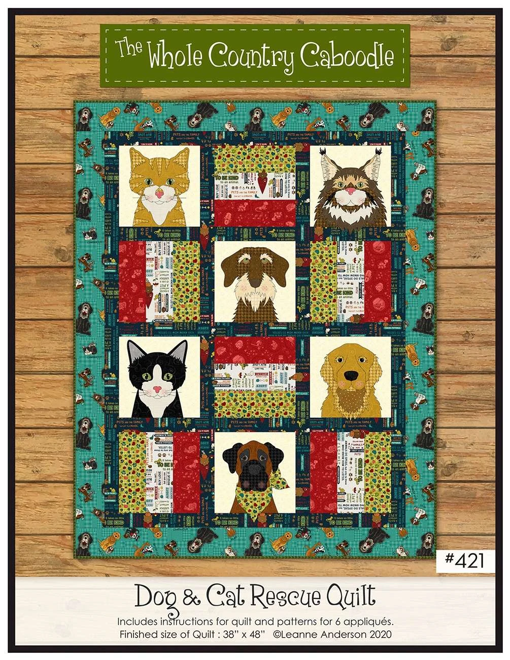 Dog & Cat Rescue Quilt 1 Dog & Cat Rescue Quilt