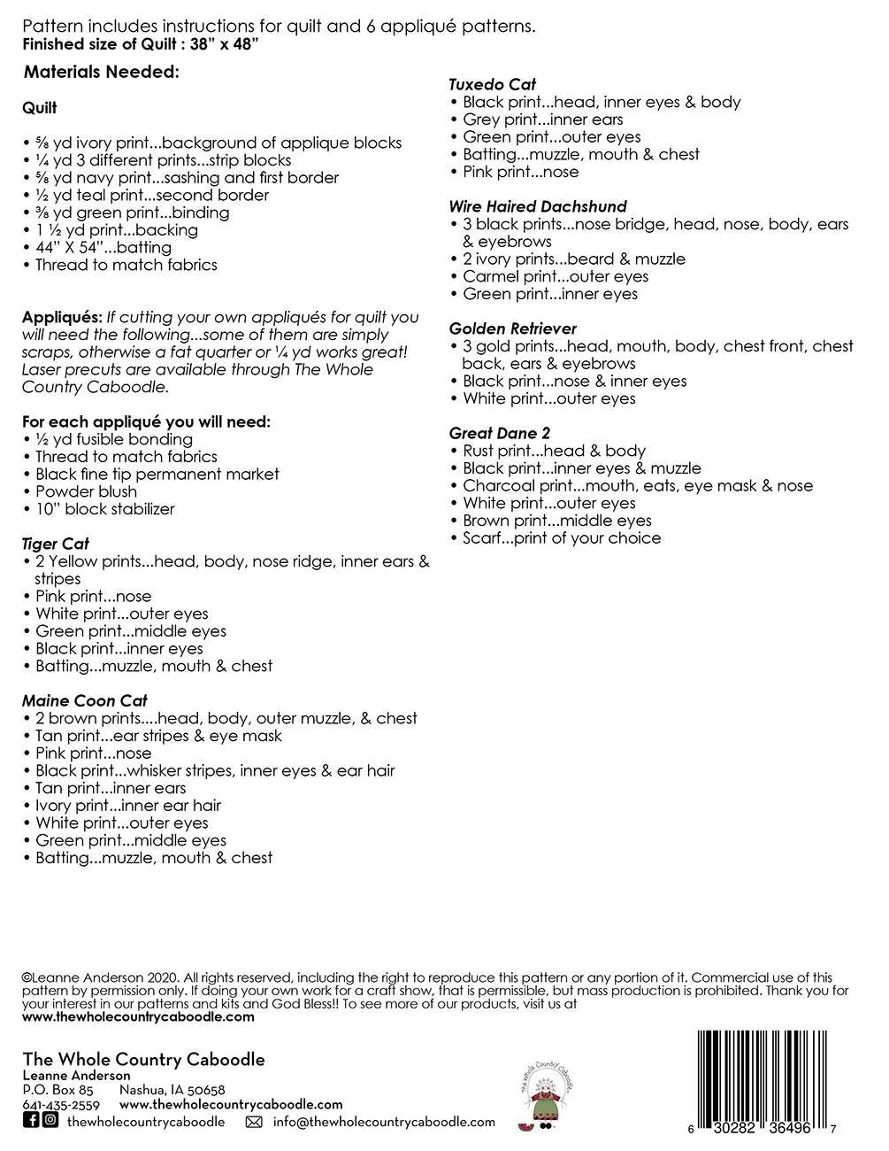 Dog & Cat Rescue Quilt 4 Dog & Cat Rescue Quilt - Image 4