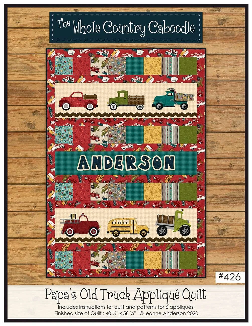 Papa's Old Truck Applique Quilt 1 Papa's Old Truck Applique Quilt