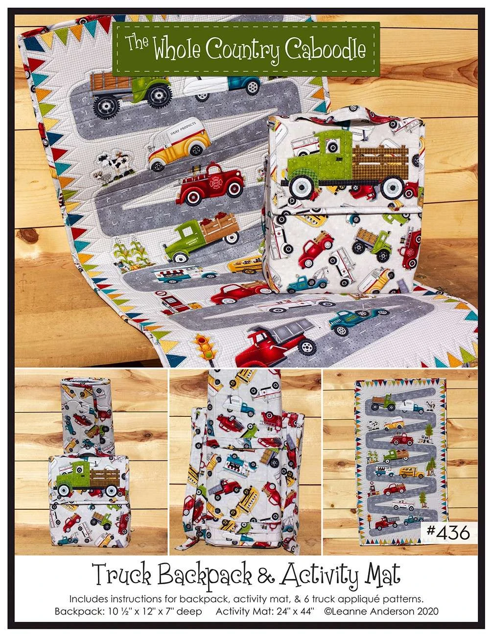 Truck Backpack & Activity Mat Pattern 1 Truck Backpack & Activity Mat Pattern
