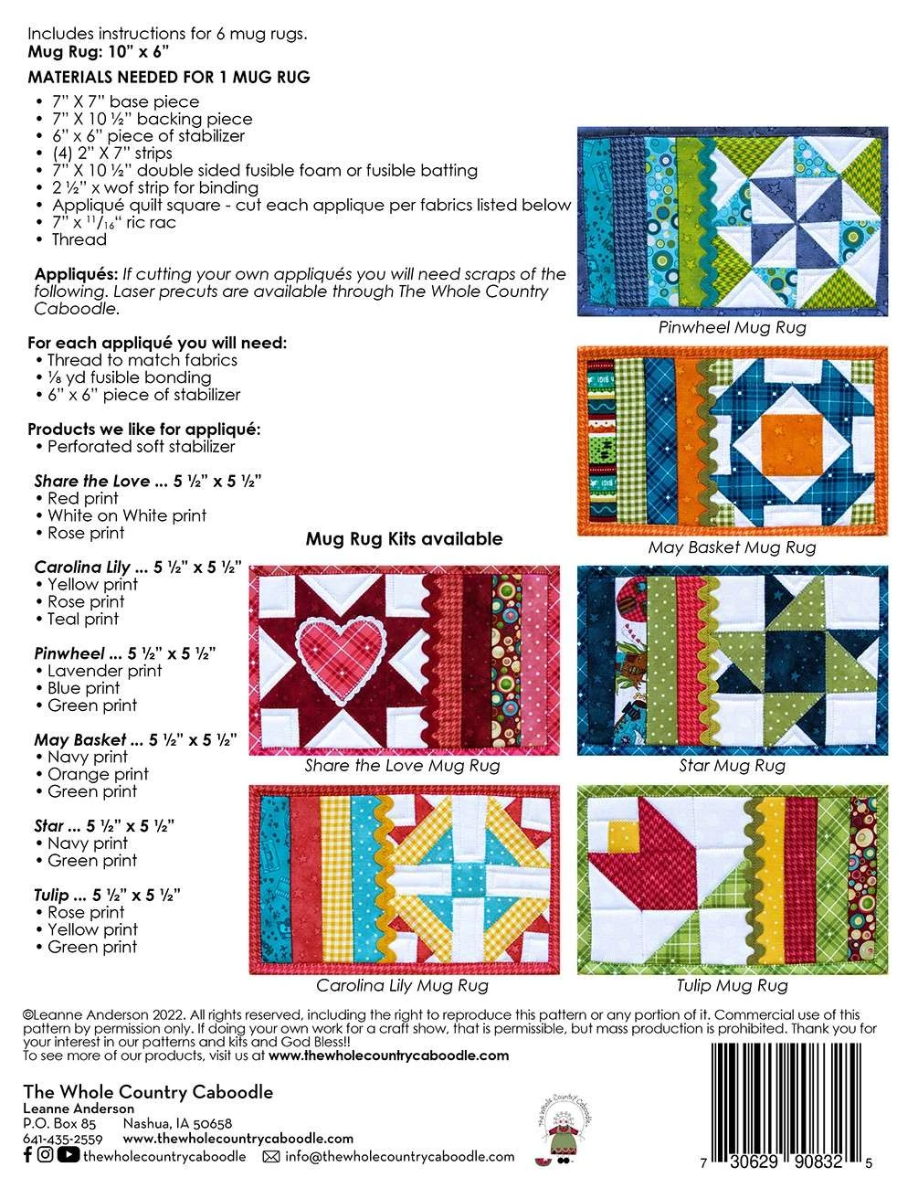 Patchwork Garden Mug Rugs Pattern 2 Patchwork Garden Mug Rugs Pattern - Image 2