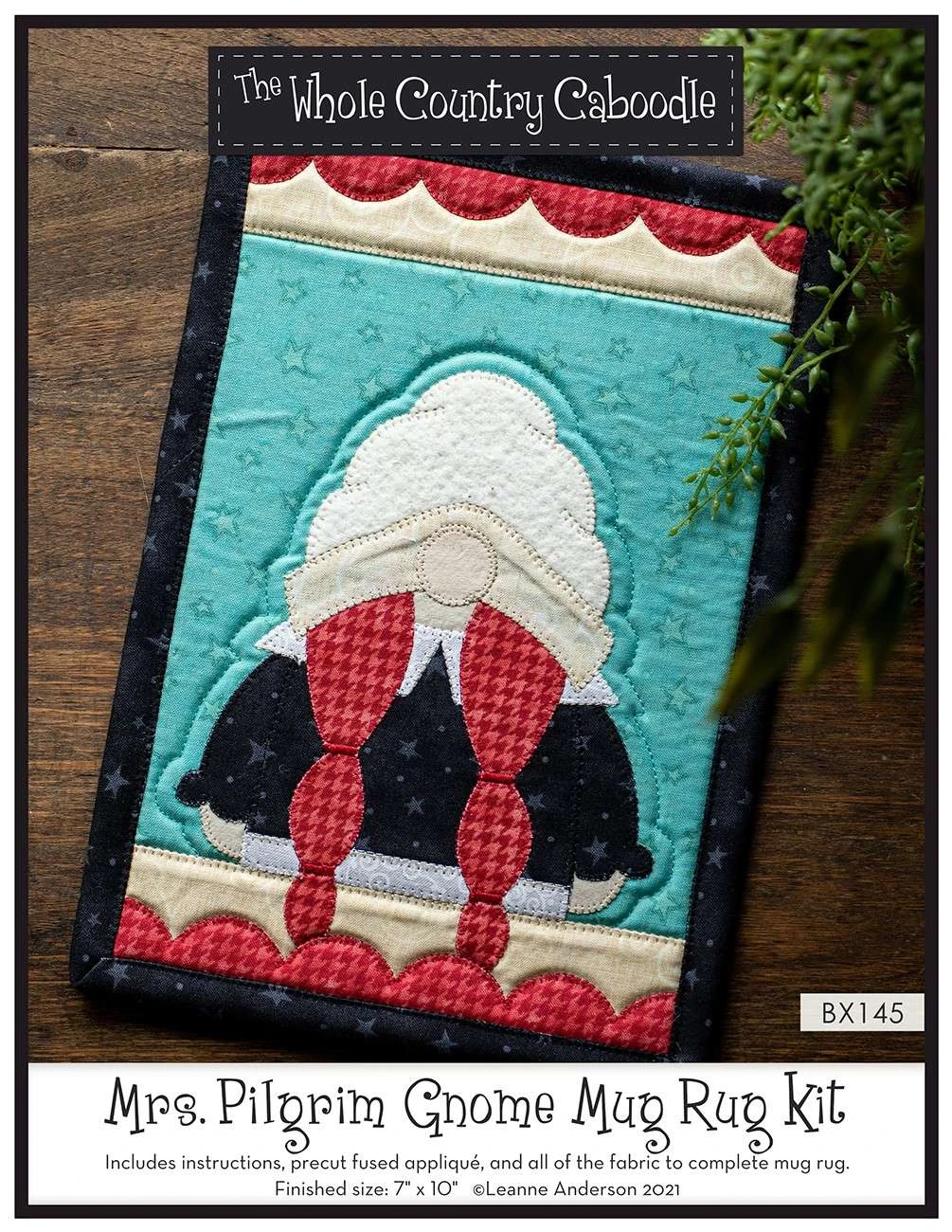 Mrs. Pilgrim Gnome Mug Rug Kit 1 Mrs. Pilgrim Gnome Mug Rug Kit