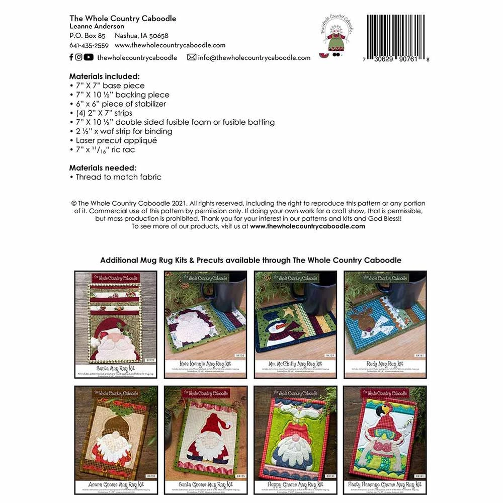 Snowflake Mug Rug Kit 2 Snowflake Mug Rug Kit - Image 2